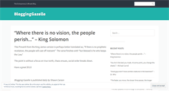 Desktop Screenshot of blogginggazelle.com